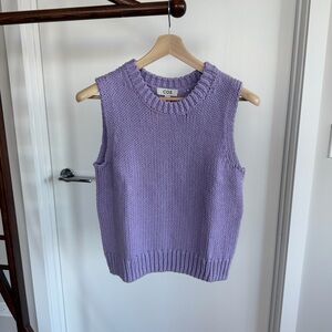 COS Lavender Knit Top